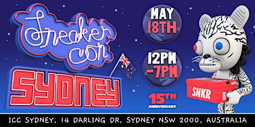 SNEAKER CON SYDNEY MAY 18TH, 2024  15TH ANNIVERSARY