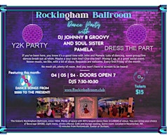 Imagen principal de Y2K PARTY/Dance night- DJ Johnny B Groovy and Soul Sister Pamela hosting-