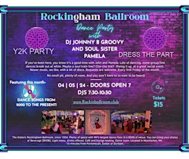 Y2K PARTY/Dance night- DJ Johnny B Groovy and Soul Sister Pamela hosting-