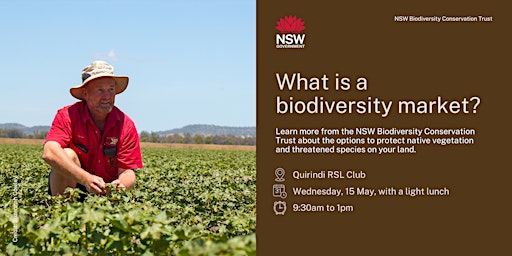 Hauptbild für Biodiversity Markets and Opportunities information session at Quirindi