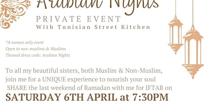 Arabian night Iftar with Tunisian street kitchen primary image