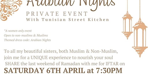 Arabian night Iftar with Tunisian street kitchen primary image