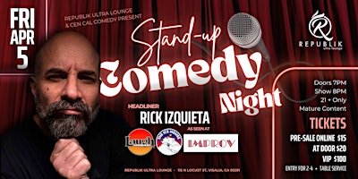 Visalia Comedy Night with Rick Izquieta primary image