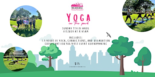 Immagine principale di Yoga In The Park| Melbourne Working Holiday Girls 