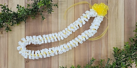 Plumeria Ribbon Lei - Pearl City