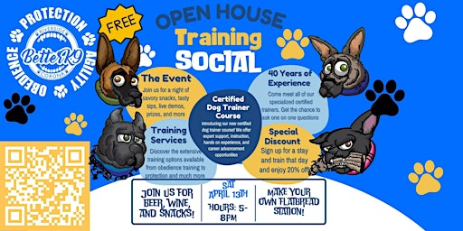 Better K9's Open House Training Social primary image