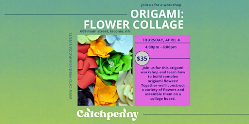 Origami Workshop: 3D Flower Collage primary image