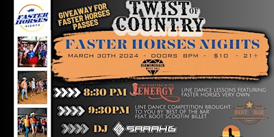 99.5 WYCD Presents: TWIST OF COUNTRY - Faster Horses Night primary image