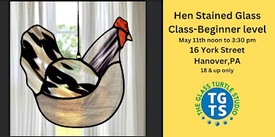 Imagem principal do evento Hen Stained Glass Class- Beginner