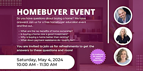 FREE Homebuyer Event - Sonoma