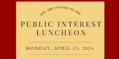 Hauptbild für Public Interest Luncheon