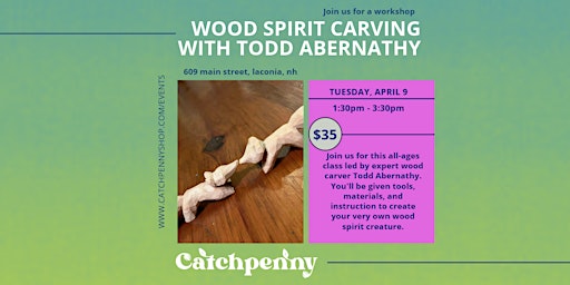 Wood Carving with Todd Abernathy: Wood Spirit Animal primary image