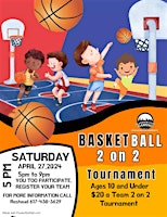 Primaire afbeelding van YOUTH 2 ON 2 BASKETBALL TOURNAMENT