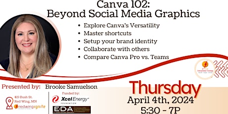 Primaire afbeelding van Canva 102: Beyond Social Media Graphics (In-Person)