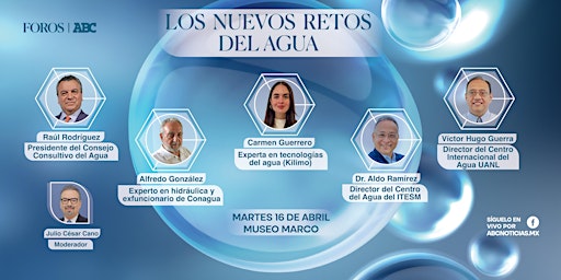 Imagem principal do evento LOS NUEVOS RETOS DEL AGUA