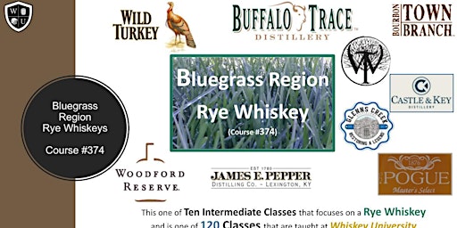 Hauptbild für Bluegrass Region Rye Whiskeys BYOB (Course #374)