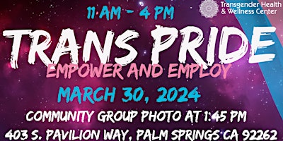 Imagen principal de Trans Pride 2024 Community Group Photo