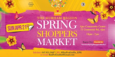 Imagem principal do evento Durham Region Spring Shoppers Market