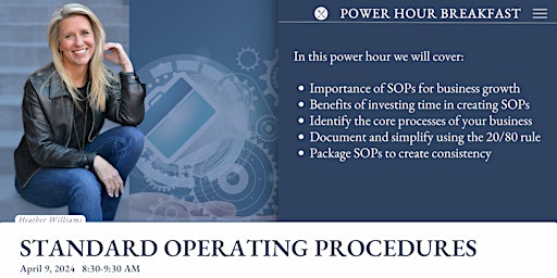 Imagen principal de Power Hour Breakfast - Standard Operating Procedures