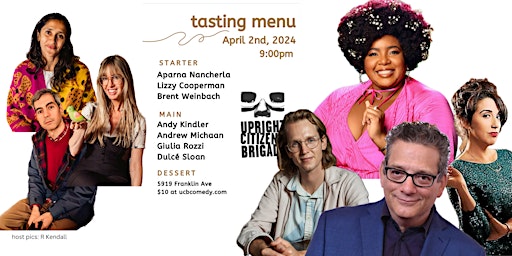 Primaire afbeelding van Tasting Menu: A Stand Up Comedy Show