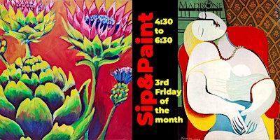 April's  “Sip and Paint” at Madrone Arts primary image