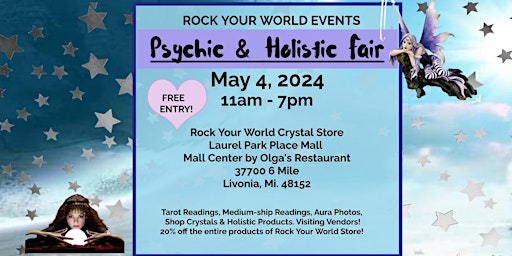 Imagen principal de Psychic & Holistic Fair in Livonia!