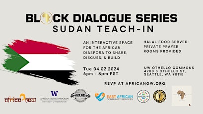 Black Dialogue Series: Sudan Teach-In