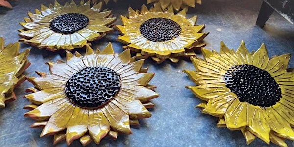 Make your own pottery sunflower garden stake - booked out