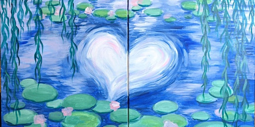 Immagine principale di Monet's Lily Pond - Date Night - Paint and Sip by Classpop!™ 