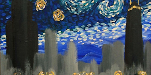 Immagine principale di Simply Starry Night "Your City" - Paint and Sip by Classpop!™ 