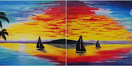 Primaire afbeelding van Sunset Sailboats - Paint and Sip by Classpop!™