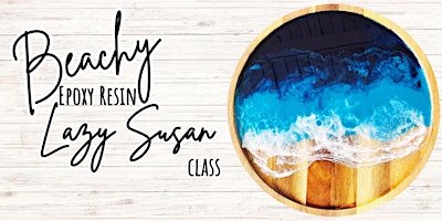 Beachy Epoxy Resin Lazy Susan primary image