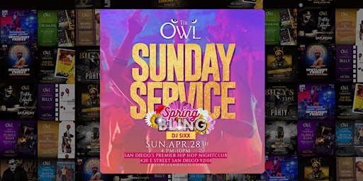 Immagine principale di Sunday Service: Spring Bling Edition with DJ Sixx 