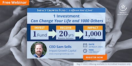 Make Passive Income While Changing the World Today: Impact Investing for Generational Wealth