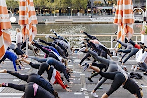 Primaire afbeelding van Afloat x Sum of Us: Pilates On The Yarra | Sat 20 April