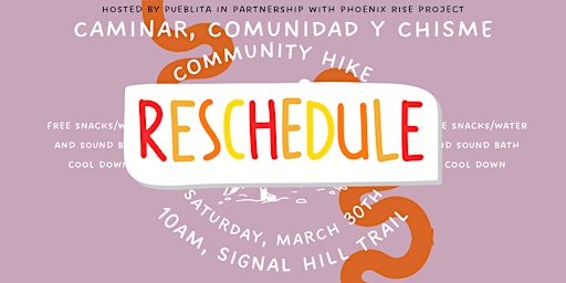 Primaire afbeelding van CAMINAR, COMUNIDAD Y CHISME - COMMUNITY HIKE