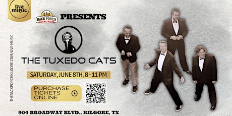 Primaire afbeelding van The Tuxedo Cats perform LIVE at The Back Porch!
