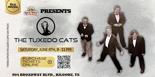 Hauptbild für The Tuxedo Cats perform LIVE at The Back Porch!