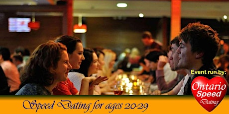 Speed Dating in a bar across from Toronto Eaton Centre (Ages 20-29) 