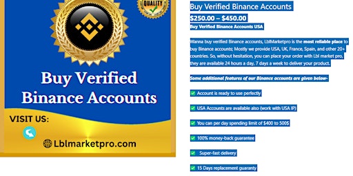 Imagen principal de Buy Verified Binance Accounts