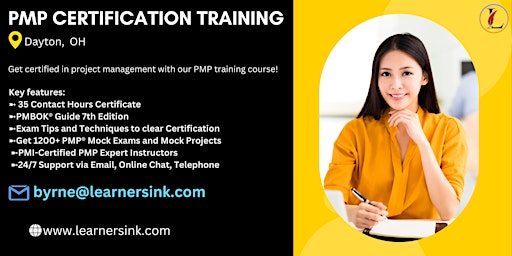 Primaire afbeelding van PMP Exam Prep Certification Training  Courses in Dayton, OH