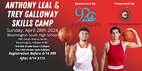 Anthony Leal & Trey Galloway Basketball Skills Camp (Bloomington, IN)