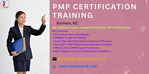 PMP Exam Prep Certification Training  Courses in Durham, NC primary image