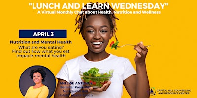 Imagen principal de LUNCH and LEARN WEDNESDAY! A Nutrition, Health & Wellness Chat Series