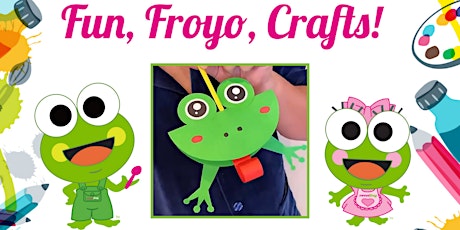 Free Kid's Frog Craft at sweetFrog Rosedale