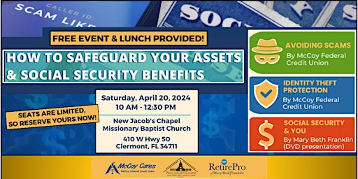 Imagem principal do evento How to Safeguard Your Assets & Social Security Benefits