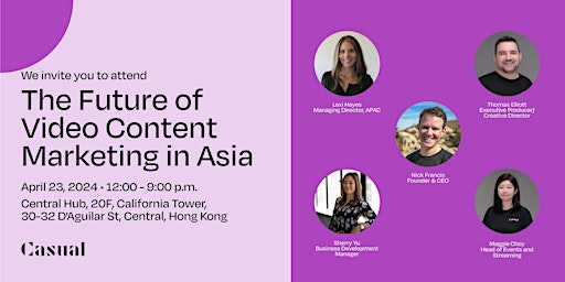 Image principale de The Future Of Video Content Marketing In Asia 2024