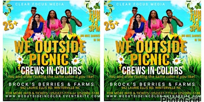 Primaire afbeelding van WE OUTSIDE PICNIC  JAM: CREWS IN COLORS