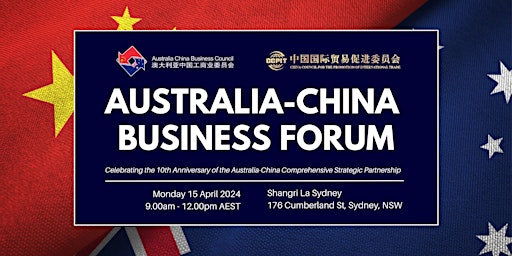 Imagem principal do evento Australia-China Business Forum
