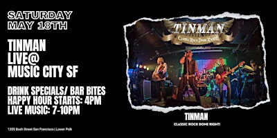 Imagem principal do evento TinMan-Classic Rock Covers